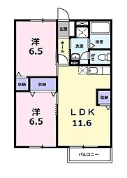 セレソA 2LDKの間取図画像