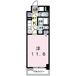 GrandHills 1Kの間取図画像