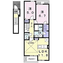 間取図画像 2LDK