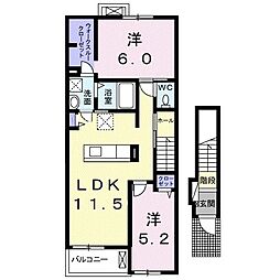 間取図画像 2LDK