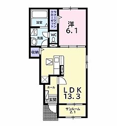 間取図画像 1LDK