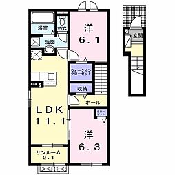 間取図画像 2LDK