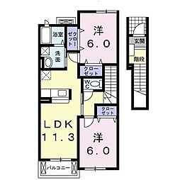 間取図画像 2LDK