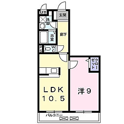 ベル・ドール 5階1LDKの間取り