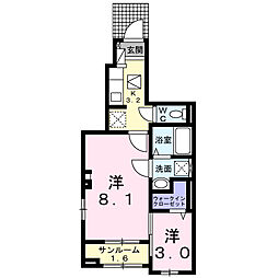 ネオ・コンフォルト 2Kの間取図画像
