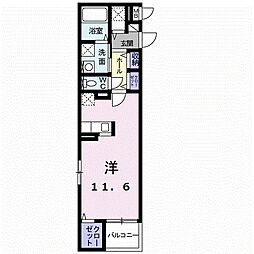 セレノカーサ ワンルームの間取図画像