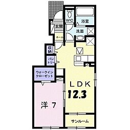 間取図画像 1LDK