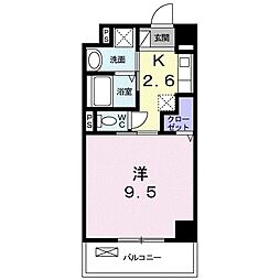 パークY・K 1Kの間取図画像