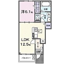 エスペランサ 1LDKの間取図画像