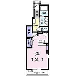 スカイハイム ワンルームの間取図画像