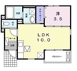 間取図画像 1LDK