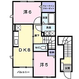 間取図画像 2DK