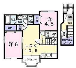 間取図画像 2LDK