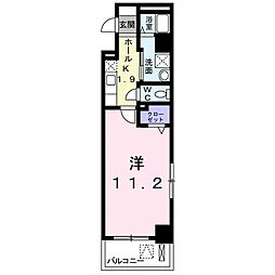 グリシナ 1Kの間取図画像