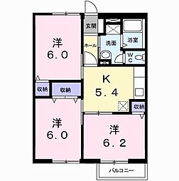サングレープ 3Kの間取図画像