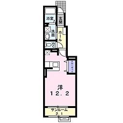 エルパス ワンルームの間取図画像