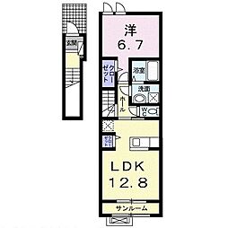 エクラ16 1LDKの間取図画像