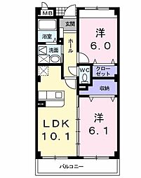 間取図画像 2LDK