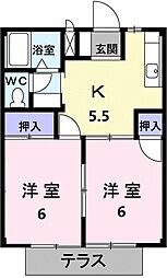 間取図画像 2K