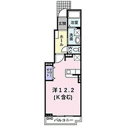 アストラル ワンルームの間取図画像