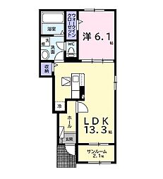 間取図画像 1LDK