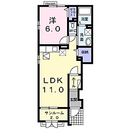 セレノ 1LDKの間取図画像