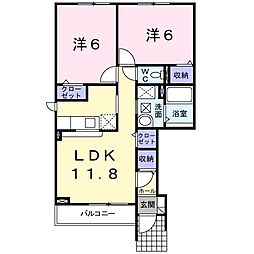 ブリーゼ03 2LDKの間取図画像