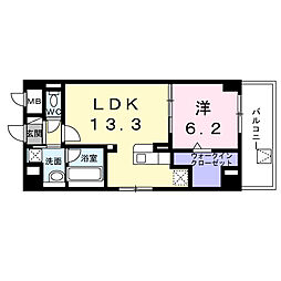 Ｙ’ｓ　ＳＴＡＴＥ　天王台 503 5階1LDKの間取り