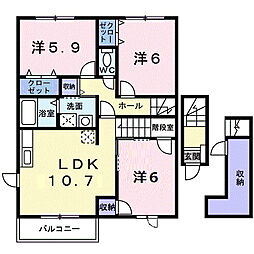 エクセレントC 3LDKの間取図画像