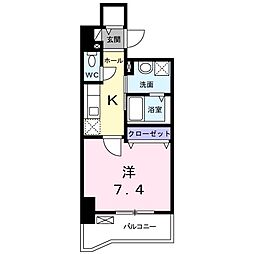 ＴＳ　レガシア 2階1Kの間取り