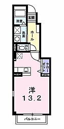 ソレイユ3番館 ワンルームの間取図画像