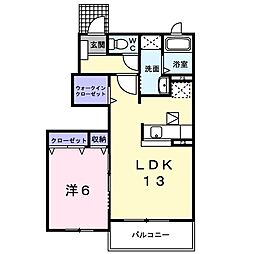 間取図画像 1LDK