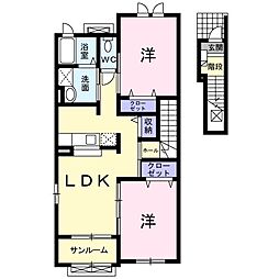 間取図画像 2LDK