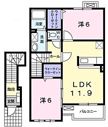 間取図画像 2LDK