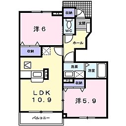 間取図画像 2LDK