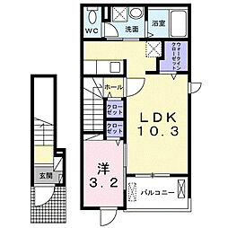 間取図画像 1LDK