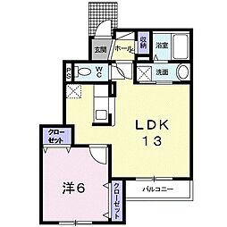 間取図画像 1LDK