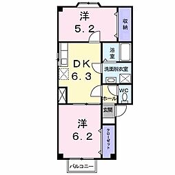 間取図画像 2DK