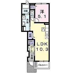 グアレンテ・ソウ 1階1LDKの間取り