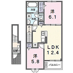 間取図画像 2LDK