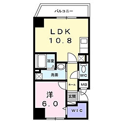 シャラ サーブール 1LDKの間取図画像