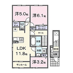 間取図画像 2LDK
