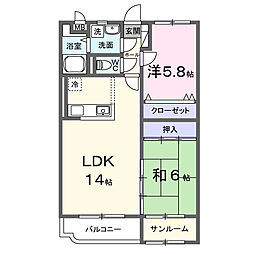 間取図画像 2LDK
