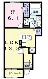 間取図画像 1LDK