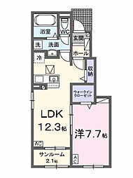 間取図画像 1LDK