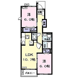 間取図画像 2LDK