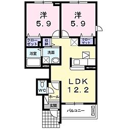 間取図画像 2LDK