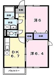 間取図画像 2DK