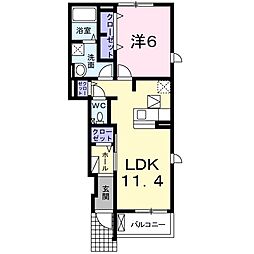 間取図画像 1LDK