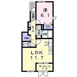 間取図画像 1LDK
